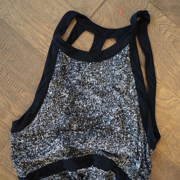 Silence And Noise Maxi Dress Large Black White Slits Strappy Urban Outfitters - Picture 8 of 12